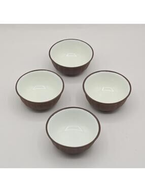 Japanese Dipping/Soy Sauce Bowls -Brown Round